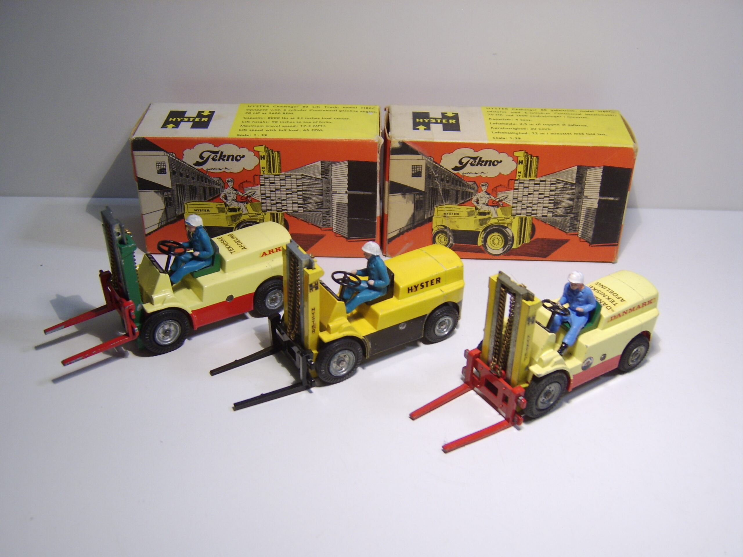 ミニカー TEKNO HYSTER CHARIOT ELEVATEUR Tekno Hyster H80c charriot élévateur